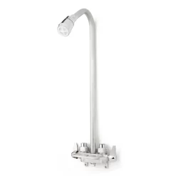 Twin Control Utility Shower Set - Chrome