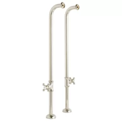 Heavy-Duty Freestanding Tub Supplies With Shutoff Valves -Home-Bathroom 194545 water supplies 34 PN angle MV60