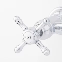 Delilah Wall-Mount Faucet - Cross Handles -Home-Bathroom 214890 Delilah wall mount faucet CP handle Detail170