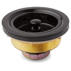 Drain And Disposer Flange Set -Home-Bathroom 235066 kitchen sink basket strainer gloss black end