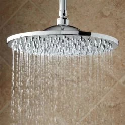 Monette Thermostatic Shower System - 2 Hand Showers - 4 Sprays -Home-Bathroom 250955 l rain showerhead chrome