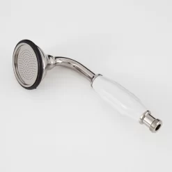 Telephone Hand Shower With Porcelain Handle -Home-Bathroom 300327 telephone handshower PN angle MV60