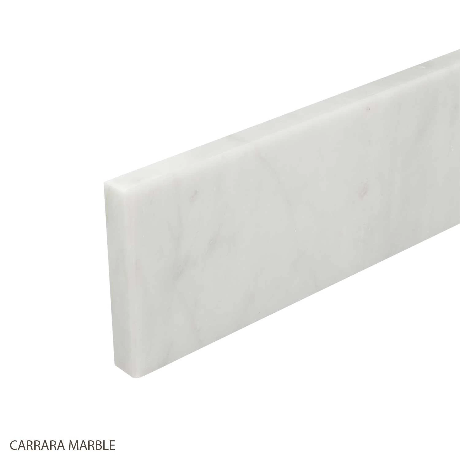 49" 2cm Marble Vanity Backsplash - Polished Carrara 1 49" 2cm Marble Vanity Backsplash - Polished Carrara