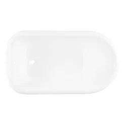 54" Miya Cast Iron Roll-Top Clawfoot Tub - Tap Deck - No Tap Holes - Ball & Claw -Home-Bathroom 307148 Miya tub WH ball claw feet PB RR 54 top MV100 scaled