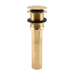 Mushroom Pop-Up Straight Tub Drain - 1-1/2" Tubing -Home-Bathroom 310004 tub drain PB angle MV60