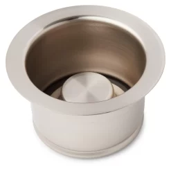 27" Derin Drop-In Fireclay Sink - White -Home-Bathroom 314673 optional deep disposer flange SS angle manual link 4