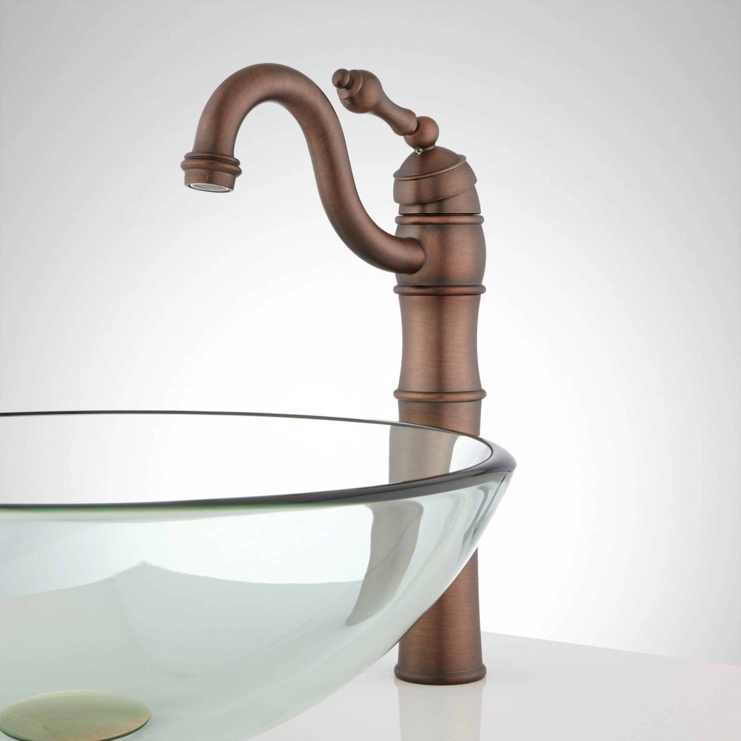 Trevena Single-Hole Vessel Faucet With Pop-Up Drain 1 Trevena Single-Hole Vessel Faucet With Pop-Up Drain