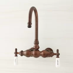 Three-Ball Gooseneck Tub-Wall-Mount Faucet -Home-Bathroom 329403 gooseneck tub wall mount tub faucet ORB front Beauty10
