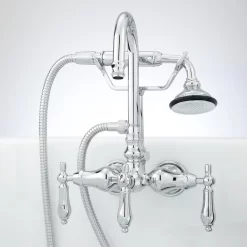 Pasaia Tub Wall-Mount Faucet With Hand Shower - Lever Handles -Home-Bathroom 329528 Pasaia wm tub faucet CP Beauty10