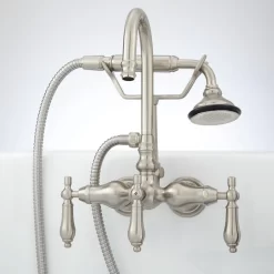 Pasaia Tub Wall-Mount Faucet With Hand Shower - Lever Handles