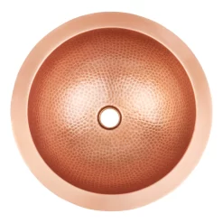 18" Bellis Double-Wall Copper Vessel Sink -Home-Bathroom 346783 bellis vessel sink copper 18 top MV100 scaled