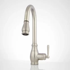 Withrow Single-Hole Pull-Down Kitchen Faucet - Brushed Nickel
