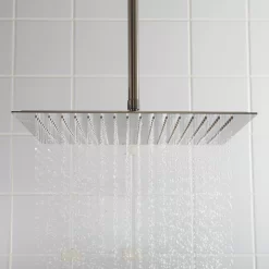 Beveled Square Rainfall Shower Head
