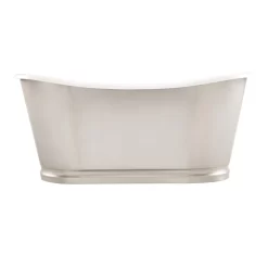 66" Dorset Bateau Cast Iron Skirted Tub - Stainless Steel Skirt -Home-Bathroom 357140 Dorset tub SS RR 66 front MV70 scaled