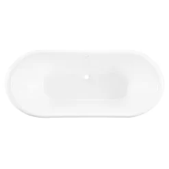 66" Dorset Bateau Cast Iron Skirted Tub - Stainless Steel Skirt -Home-Bathroom 357140 Dorset tub SS RR 66 top MV80 scaled