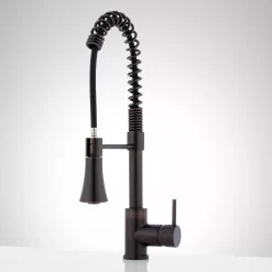 Steyn Kitchen Faucet With Spring Spout 17 Steyn Kitchen Faucet With Spring Spout -Home-Bathroom 358867 single hole pull down kitchen faucet dark antique bronze front