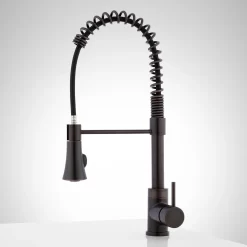 Steyn Kitchen Faucet With Spring Spout 18 Steyn Kitchen Faucet With Spring Spout -Home-Bathroom 358867 single hole pull down kitchen faucet dark antique bronze side
