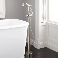 Keswick Freestanding Thermostatic Tub Faucet - Brushed Nickel