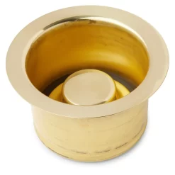 Deep Drain / Disposer Flange -Home-Bathroom 362547 extra deep garbage disposer flange polished brass end 2