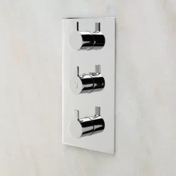 Monette Thermostatic Shower System - 2 Hand Showers - 4 Sprays -Home-Bathroom 380013 thermostatic 3way diverter chrome