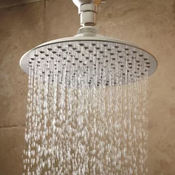 Bostonian Rainfall Shower Head With S-Type Arm -Home-Bathroom 393110 on ball rainfall shower head nickel