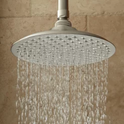 Bostonian Rainfall Shower Head With Victorian Arm -Home-Bathroom 393110 on ceiling rainfall shower head nickel