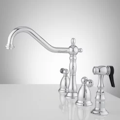 Helena Widespread Kitchen Faucet With Side Spray -Home-Bathroom 394337 Helena widespread kitchen faucet CP side Beauty20 scaled