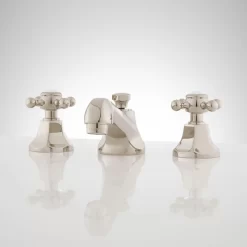 New York Widespread Bathroom Faucet - Contemporary Cross Handles -Home-Bathroom 394347 New York ws faucet PN front Beauty10 scaled