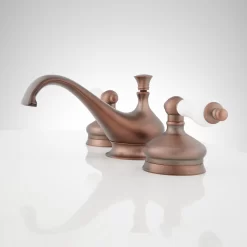 Shannon Widespread Bathroom Faucet - Porcelain Lever Handles -Home-Bathroom 394475 Shannon ws faucet ORB side Beauty20 scaled