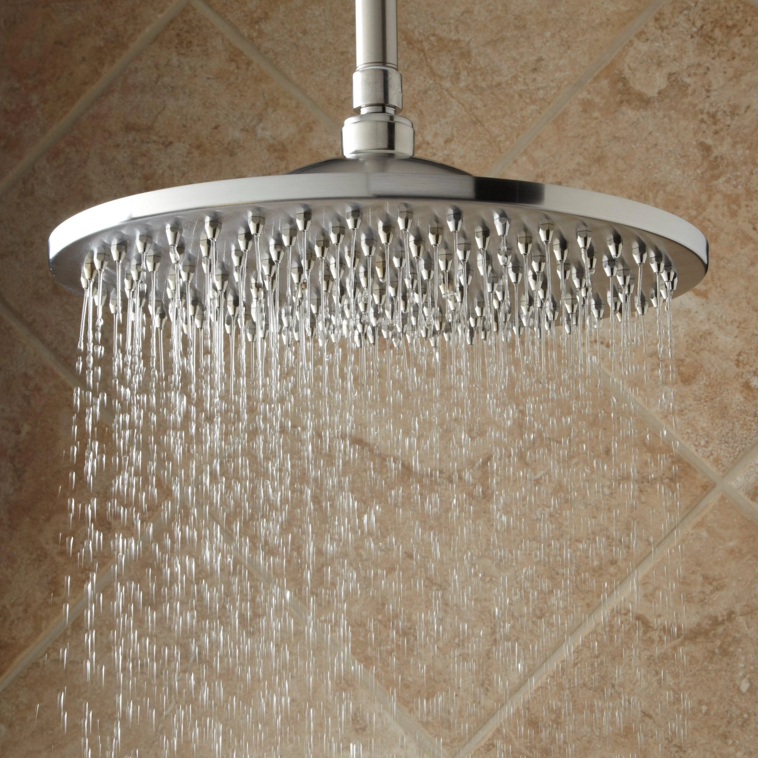 12" Bostonian Rainfall Nozzle Shower Head - Brushed Nickel 1 12" Bostonian Rainfall Nozzle Shower Head - Brushed Nickel