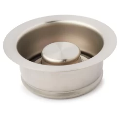 Standard Garbage Disposer Flange & Stopper - Brushed Nickel