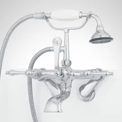 Tub Wall-Mount Telephone Faucet & Hand Shower - Lever Handle -Home-Bathroom 402570 telephone wm tub faucet CP Beauty10 scaled