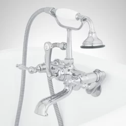 Tub Wall-Mount Telephone Faucet & Hand Shower - Lever Handle -Home-Bathroom 402570 telephone wm tub faucet CP side Beauty20 scaled