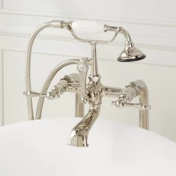 Freestanding Telephone Tub Faucet & Supplies - Lever Handles 15 Freestanding Telephone Tub Faucet & Supplies - Lever Handles -Home-Bathroom 402669 telephone freestanding tub faucet PN close up Detail160 scaled