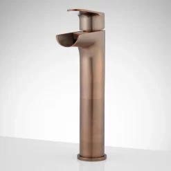 Pagosa Waterfall Vessel Faucet 19 Pagosa Waterfall Vessel Faucet -Home-Bathroom 404288 waterfall vessel filler oil rubbed bronze front