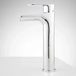 Pagosa Waterfall Vessel Faucet 17 Pagosa Waterfall Vessel Faucet -Home-Bathroom 404290 waterfall vessel filler chrome side