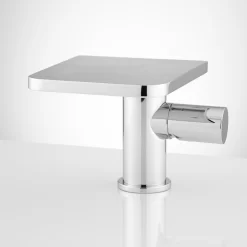 Knox Single-Hole Waterfall Bathroom Faucet With Pop-Up Drain -Home-Bathroom 405372 knox single hole faucet CP front Beauty20