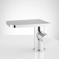 Knox Single-Hole Waterfall Bathroom Faucet With Pop-Up Drain -Home-Bathroom 405372 knox single hole faucet CP side Beauty30 scaled