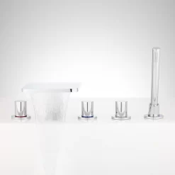 Knox Roman Waterfall Tub Faucet And Hand Shower 9 Knox Roman Waterfall Tub Faucet And Hand Shower -Home-Bathroom 405373 Knox roman tub faucet CP water Beauty30