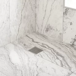 Carmen Square Shower Drain With Drain Flange
