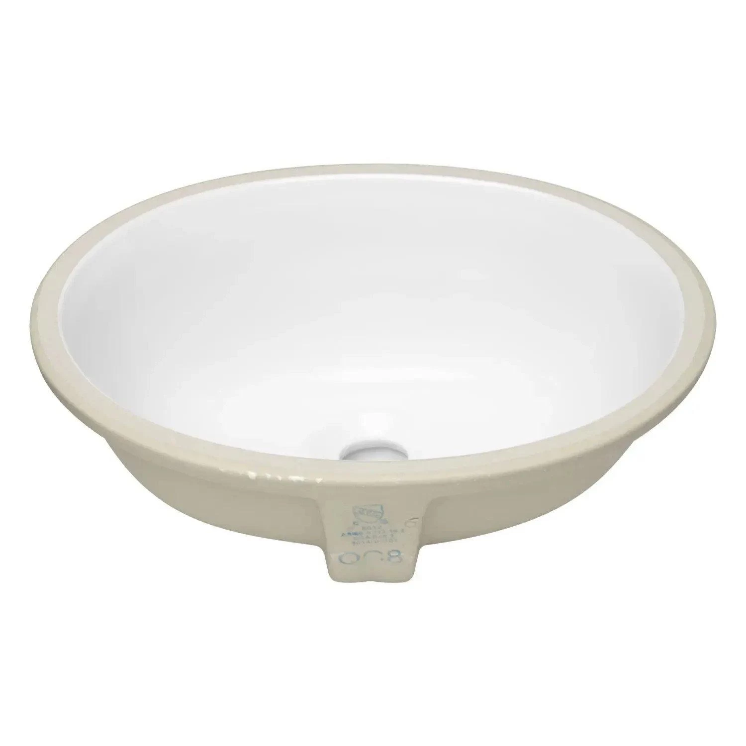 37"x19" 2cm Narrow Granite Vanity Top For Undermount Sink-8" Faucet Holes-Absolute Black-White Sink 2 37"x19" 2cm Narrow Granite Vanity Top For Undermount Sink-8" Faucet Holes-Absolute Black-White Sink - Image 2