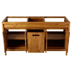 60" Becker Teak Vanity - Teak - Vanity Cabinet Only -Home-Bathroom 411792 60 teak vanity cabinet sanding open