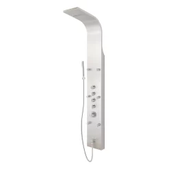 Novi Thermostatic Stainless Steel Shower Panel With Hand Shower