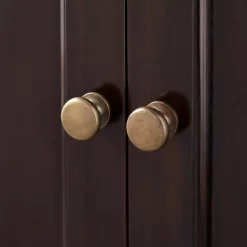 60" Keller Mahogany Double Vanity - Dark Espresso - Vanity Cabinet Only -Home-Bathroom 414764 24 bathroom vanity cabinet dark espresso knobs 1