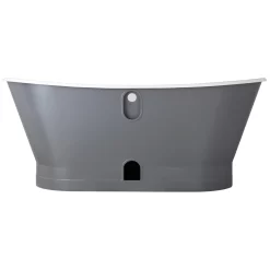 67" Kateryn Bateau Cast Iron Skirted Tub - Dark Gray -Home-Bathroom 415243 Kateryn tub Dark Gray RR 67 back MV80 scaled