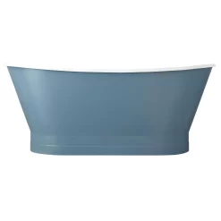 67" Kateryn Bateau Cast Iron Skirted Tub - Slate Blue -Home-Bathroom 415244 Kateryn tub Slate Blue RR 67 front MV70