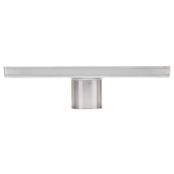 8" Cohen Tile-In Corner Shower Drain - With Drain Flange - Brushed Stainless Steel -Home-Bathroom 415716 Cohen shower drain BSS 8 front MV90 scaled