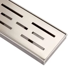 Effendi Outdoor Linear Shower Drain -Home-Bathroom 416010 Effendi shower drain BSS 18 finish Detail160