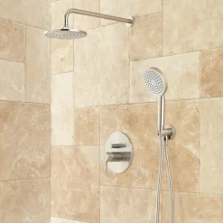 Lattimore Shower System With Rainfall Shower Head & Hand Shower