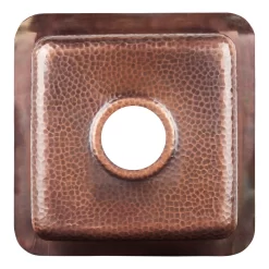 15" Merrick Hammered Copper Sink - Antique Copper -Home-Bathroom 417007 Merrick UM kitchen sink AC 15 bottom MV100